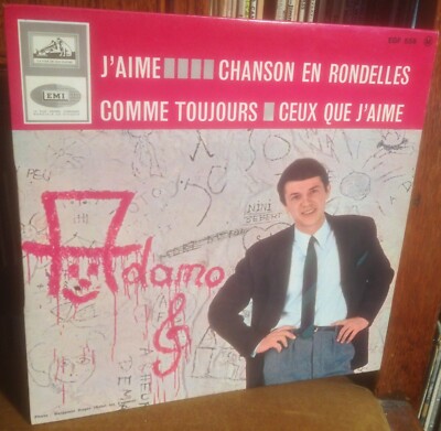 ADAMO j'aime*comme toujours 1965 FRENCH HMV MONO EP