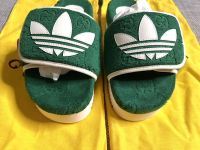 GUCCI アディダスコラボサンダル グリーン　サイズ7 GUCCI アディダスコラボサンダル グリーン サイズ7 名東】【GUCCI