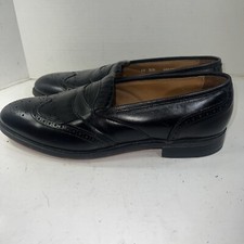 Bostonian Crown Windsor Mens Black Leather Loafer Sz 12 Dress Shoe