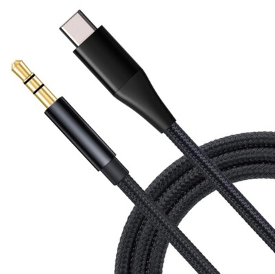 For Samsung Galaxy S20 S21 S22 Aux Cable USB-C to 3.5mm Audio Cord Car Stereo