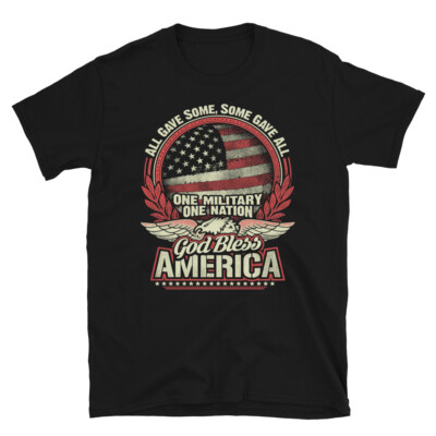 Veteran God Bless America American US Patriotic Classic Fit T-Shirt