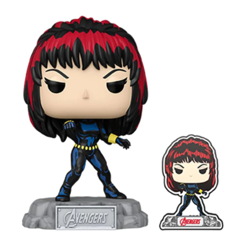 Avengers 60th Anninversary Black Widow (with Pin) US Exclusive Pop! Vinyl - Picture 1 of 1