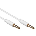 White 2m Slim 3.5mm Stereo Jack Male to Male Plug Audio Headphone Car Aux Cable