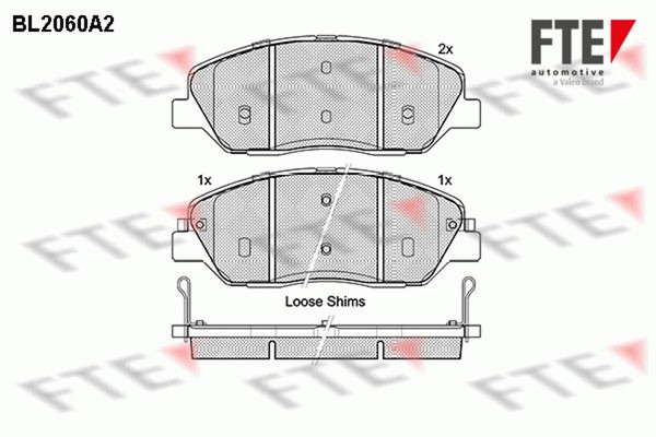 Bremsbelagsatz Scheibenbremse FTE 9010643 FüR Hyundai Santa FÉ 2 CM 3 DM DMA SUV-image