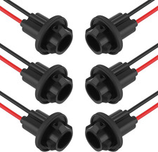 6pcs 194 Bulb Socket With Extension Wiring Harnesst10 Socket