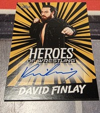 2023 Leaf Heroes of Wrestling AEW DAVID FINLAY auto signed card BA-DF1 WWE NJPW