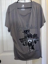 Willie Nelson Top From Zion Rootswear Size 3x Cute Cutout On Chest T-Shirt