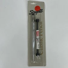 Vtg 1989 Scripto Classic Long Lead Pencil & Lead Pack  NOS Clear New B319