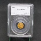 Photo of a 1883-P Gold Dollar from an eBay sale