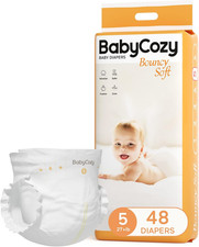Baby Diapers Size 5 27 Lb ,48 Count Dry Disposable Diapers Bouncy Soft,0.8D So