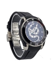 Gucci Dive YA136323 Men's Snake Dial Black Rubber Strap Watch