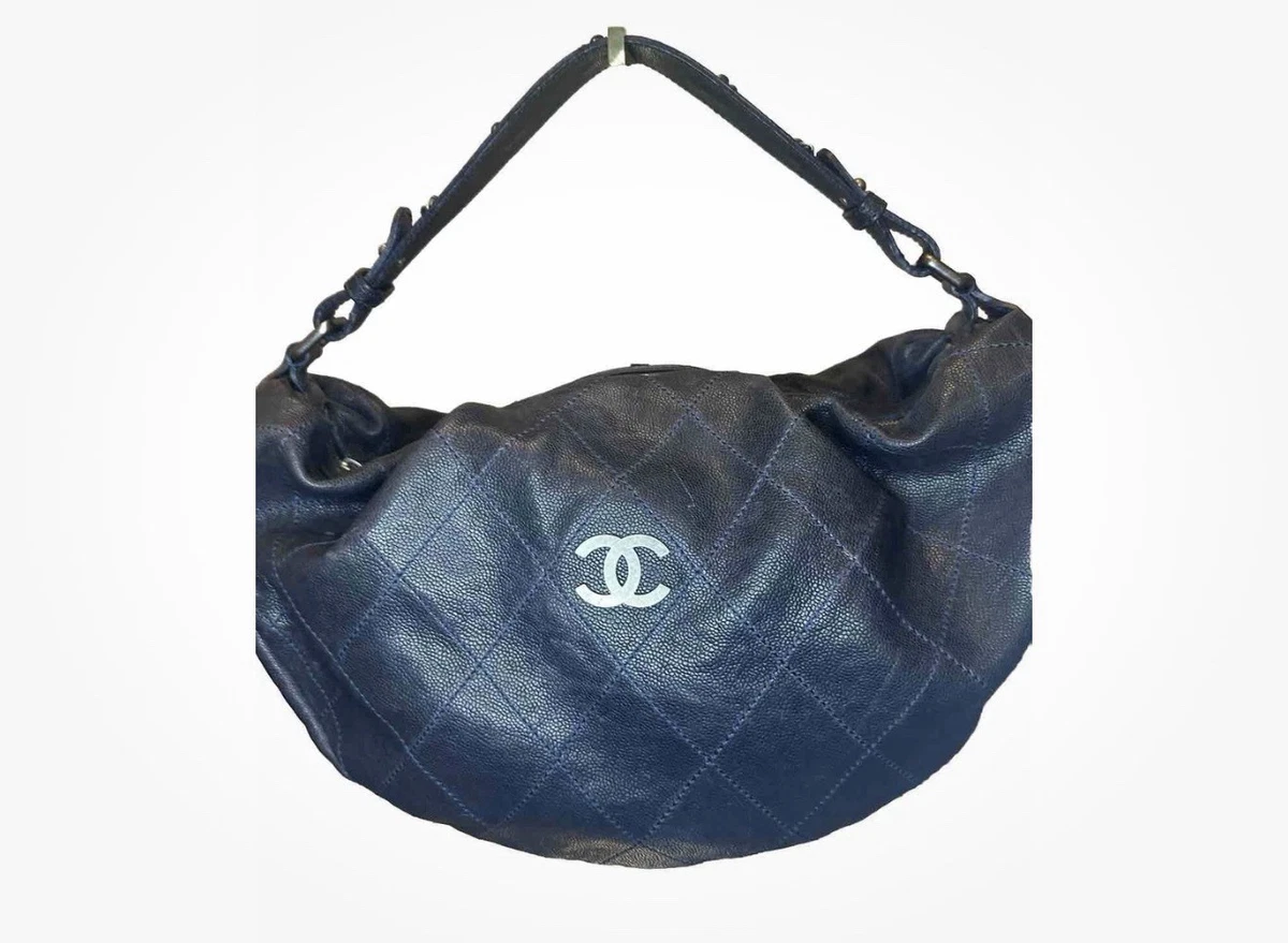 CHANEL Leather Exterior Blue Bags & Handbags for Women for sale | eBay
