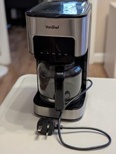VonShef 2000096 1.5L Filter Coffee Machine - Black/Silver Used