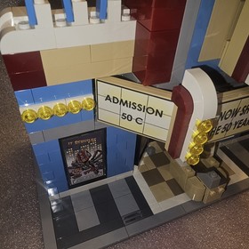 LEGO City 50th Anniversary Town Plan 10184 Movie Theater  Only 