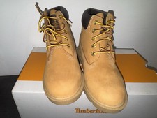 Timberland Youth Premium 6-Inch Waterproof Boots Wheat Nubuck Size 2