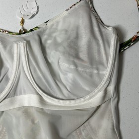 Lise Charmel Size 10E Floral Zebra One Piece Wired Tropical Swimsuit France