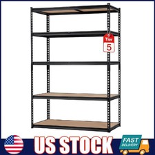 Storage Shelving Unit ,5-Tier Garage Metal Storage Rack Adjustable 2500 lbs Load