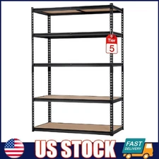 Storage Shelving Unit ,5-Tier Garage Metal Storage Rack Adjustable 2500 lbs Load