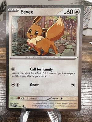 Eevee SVP200 Scarlet & Violet Black Star Promo Holo Pokemon TCG - NM