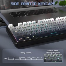 ATTACK SHARK X87 Wireless Tri-Mode Mechanical Gaming Keyboard Hot Swappable RGB 9