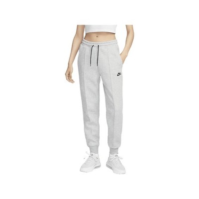 Womens NSW Nike Sports Wear TCH FLC MR JGGR (DK GREY HEATHER/BLACK)