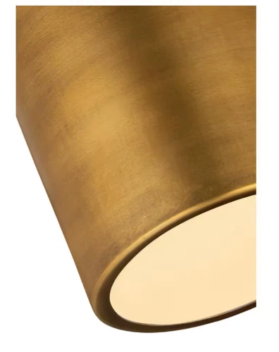 Harley Rubbed Brass Flush Mount Light Fixture by Z-Lite - 2302F1-RB - Picture 4 of 9