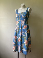 Talbots | Floral Peony Cherry Blossom Square Neck Tank Dress