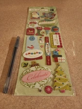 K & Company/Brenda Walton~Peppermint Twist Christmas Adhesive Chipboard