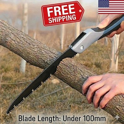 Folding Pruning Saw - Sharp Woodworking Hand Saw for Camping & Garden Trimming