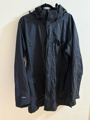 #ad North Face Men’s Large Black Rain Jacket Hyvent With Hood $35.00
