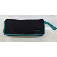 Vintage Case Logic 15 Cassette Tape Carrying Case Black Teal Zippered Travel Bag