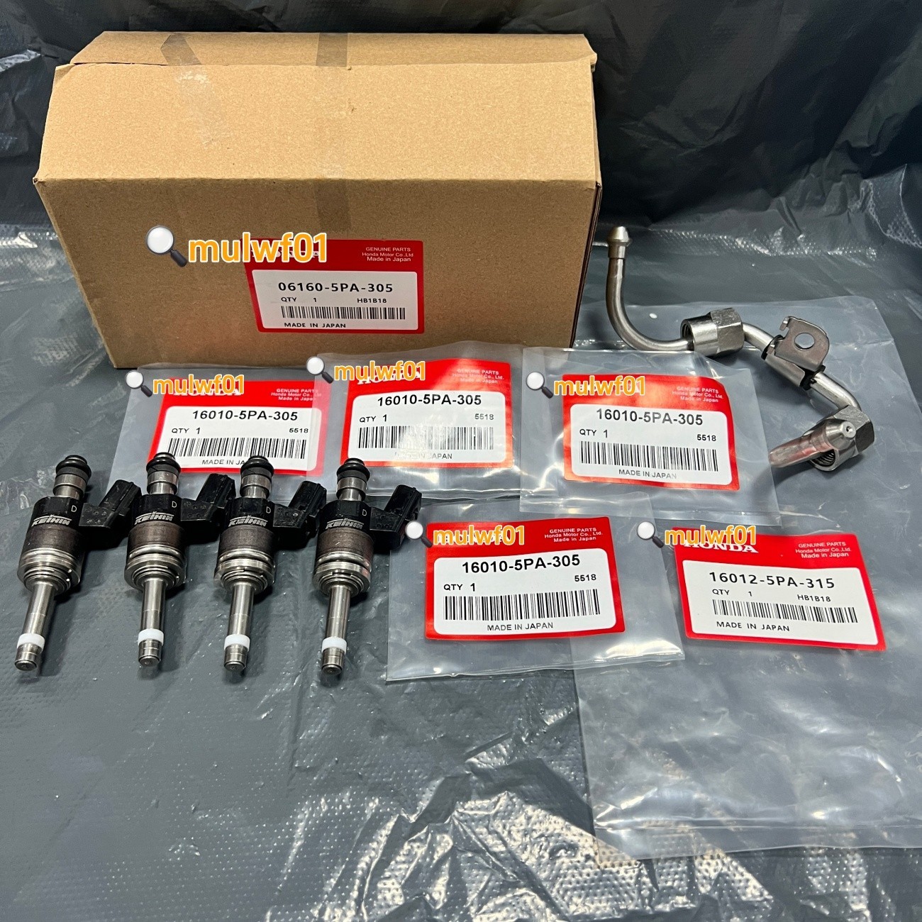NEW For Honda Injector Kit Fuel 1.5L (VIN REQ) 06160-5PA-305 16012-5PA-315