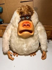1970s Vtg Mighty Star Gund Jumbo 20” Rubber Face Baboon Monkey Ape Plush
