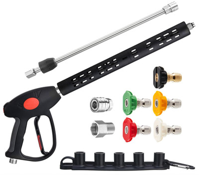 Pistola para hidrolavadora con lanza de 40'', 5 boquillas, 4000 PSI, M22