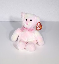 Ty Beanie Baby FAUNA Pink Tie Dye Bear Plush Stuffed Animal Toy 7.5" NEW MWMTs