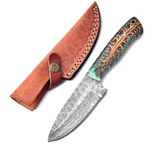 Custom Hand Made Forged Damascus Steel Tactical Hunting Knife Camping 2944