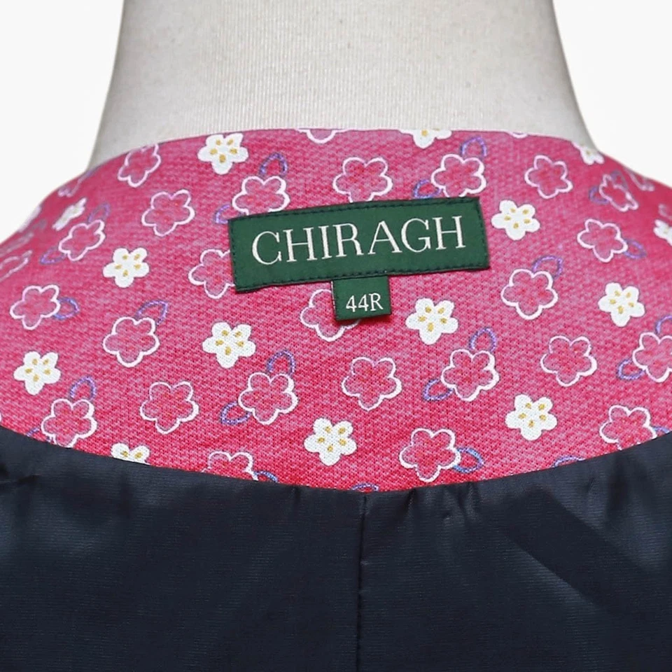 Chaleco Para Hombres 44R Floral Rosa Blanco Algodón Solapa Chaleco Formal Boda Fiesta Foto 3 de 4