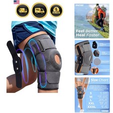 Hinged Knee Brace - Relieves ACL, MCL, Meniscus Tear, Arthritis, Tendon Pain ...