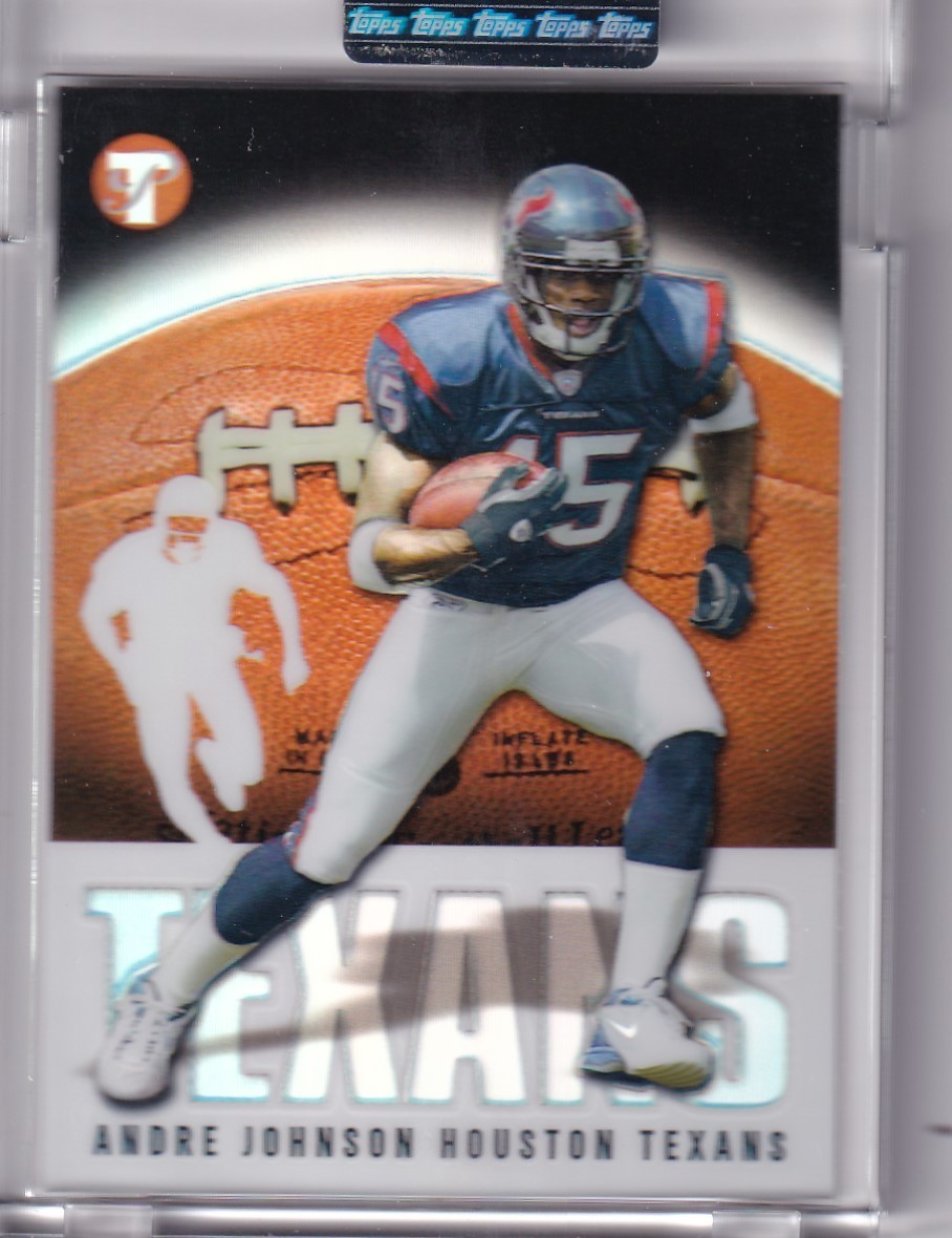 Andre Johnson Rookie /1449 Texans 2003 Topps Pristine Uncirculated Refractor #54