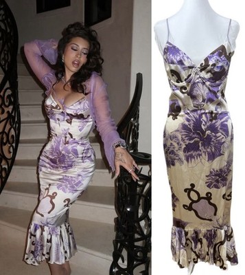 Vintage Just Cavalli Silk Dress | NWT | Worn by Kim Kardashian & Kali Uchis
