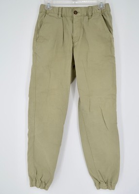 Bear Bottom Men s Small Olive Green Chino Stretch Joggers Elastic Waistband