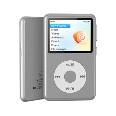 Innioasis Y2 Silver Portable Mini HiFi Bluetooth MP3 Player, 72GB Expandable 2TB