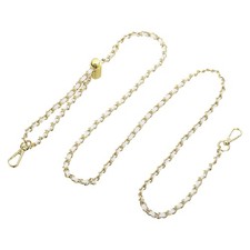 Purse Chain Strap, 55 Inch Adjustable Chains Strap White/Gold