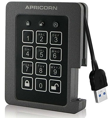 Apricorn ASSD3PL2561TBF Aegis Padlock 1TB 2.5'' SSD USB 3.0