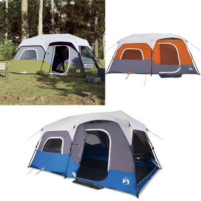 Familienzelt LED 9 Personen Campingzelt Gruppenzelt Gartenzelt Quick Release GR