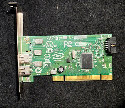 Dell IEEE 1394 PCI Dual FireWire FAE10 LSI 2 Port Card H924H