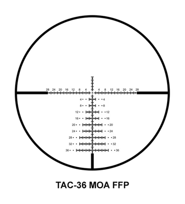 Cabela's Covenant 4 6-24x50mm FFP Rifle Scope HPVO w/ TAC-36 MOA