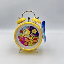 Vintage Looney Tunes Alarm Clock Tweety Collectible Twin Bell  Yellow w/ Box NOS