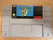 Super Mario World - Nintendo SNES Game Authentic - Tested and working