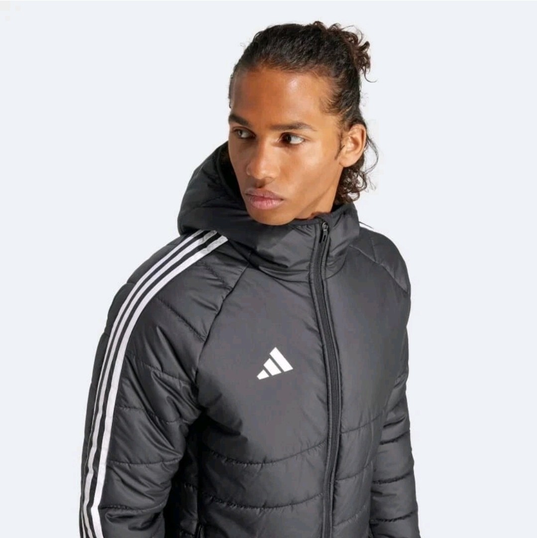 Adidas TIRO 24 Hooded Full Zip Insulated Winter Jacket IJ7388 Men's size M Black